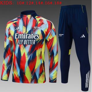 Chándal Arsenal 2025/26(Yellow with red Half zipper ) - NIÑOS